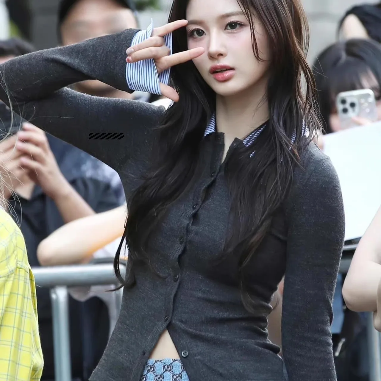 

Женский модный топ Slim Fit из трикотажа с воротником, в стиле пэчворк, с длинным рукавом, стандартной длины, из ацетатного волокна