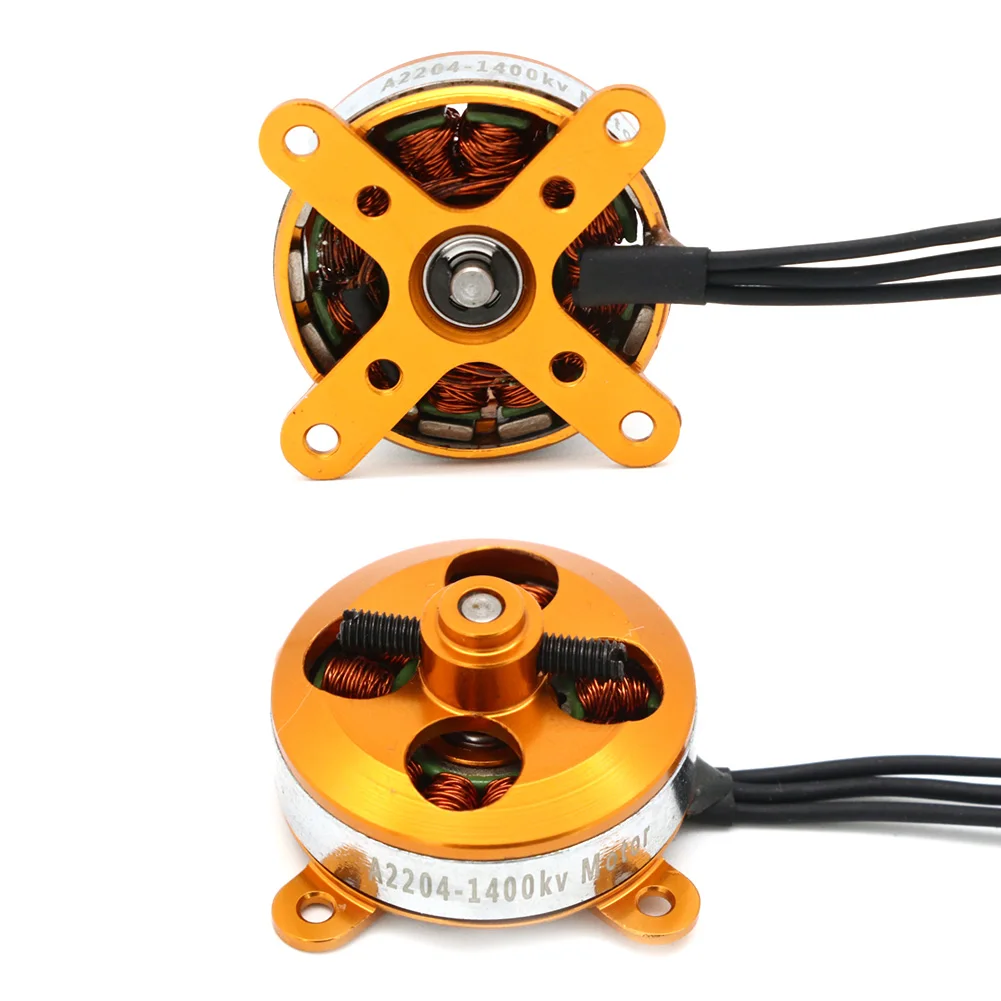 محرك 2204 A2204 7.5A 1400KV 50W SP صغير بدون فرشاة مع حامل + 10A ESC لطائرات RC/KK المروحية كوادكوبتر UFO