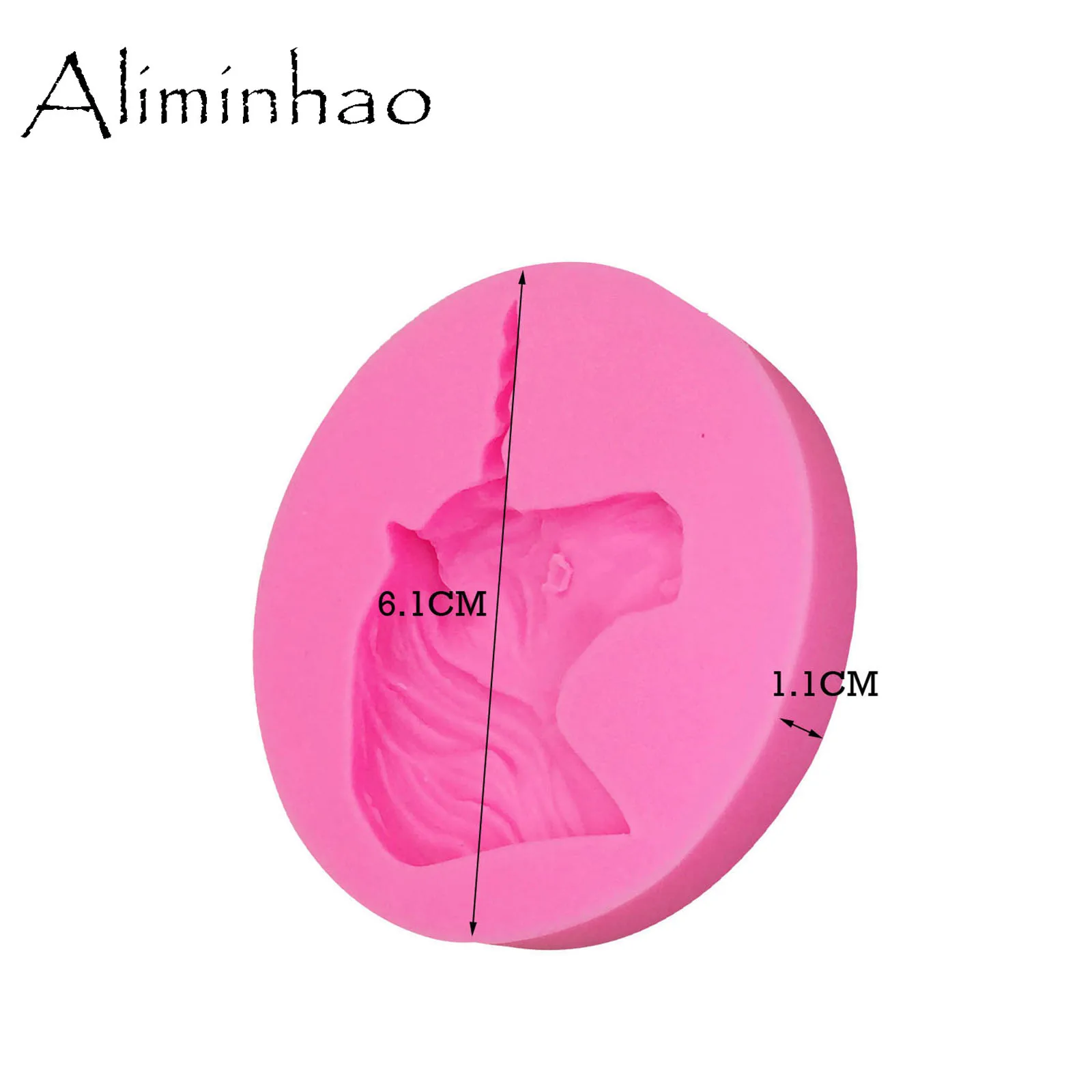 B0364 Silicone Unicorn Polymer Clay Fondant Molds For Birthday Cake Decoration Gum Paste Chocolate Mold Different Sizes