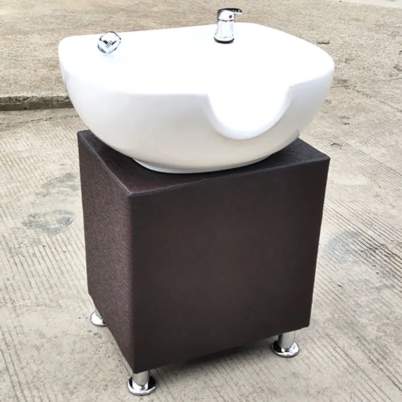 Luxury Washing Hair Shampoo Chair Adjust Massage Professional Salon Shampoo Bed Mobile Sink Chaises De Shampooing Furniture - Image 3