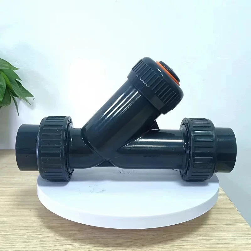 Angle seat check valve Y-type counterflow one-way plastic pipe horizontal UPVC angle seat valve