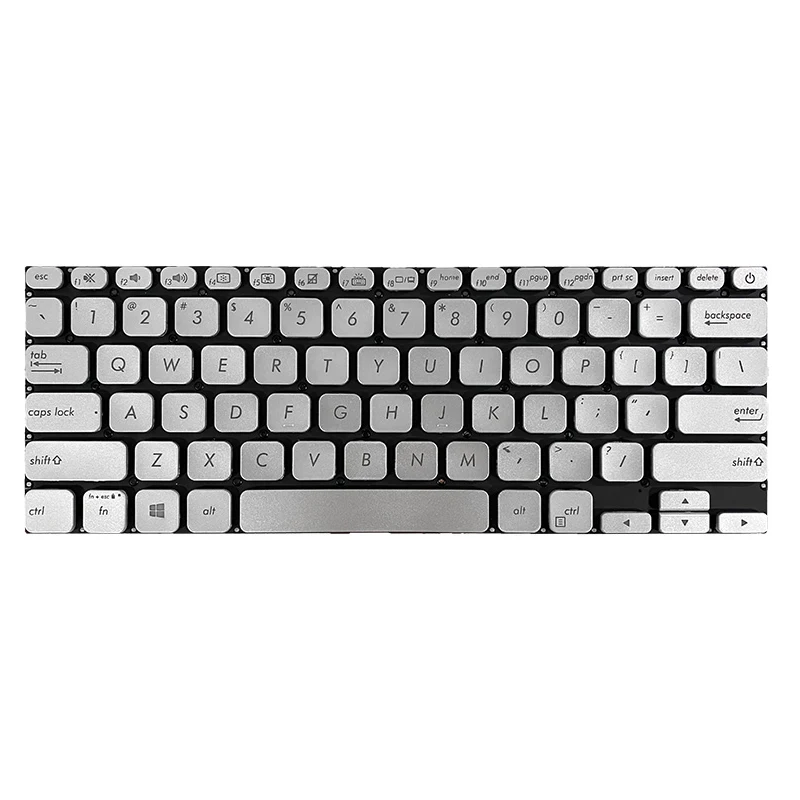 US laptop keyboard FOR Asus S13 S330 S330FA adol13 adol13u adol13f X330UA  backlit silver