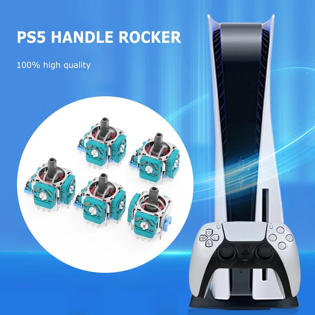 Replacement Handle Rocker 5pcs Joystick Axis Analog Sensor Module Game Console Repair Parts for PS5 Controller