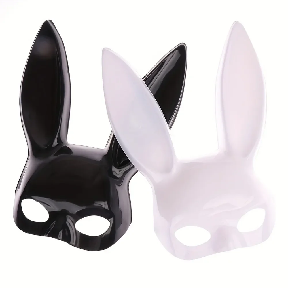 Cosplay Half Gezicht Konijnenoren Masker Sexy Kostuum Halloween Dress Up Maskers Bunny Nachtclub Carnaval Rekwisieten Anime Vrouwelijke Accessoires