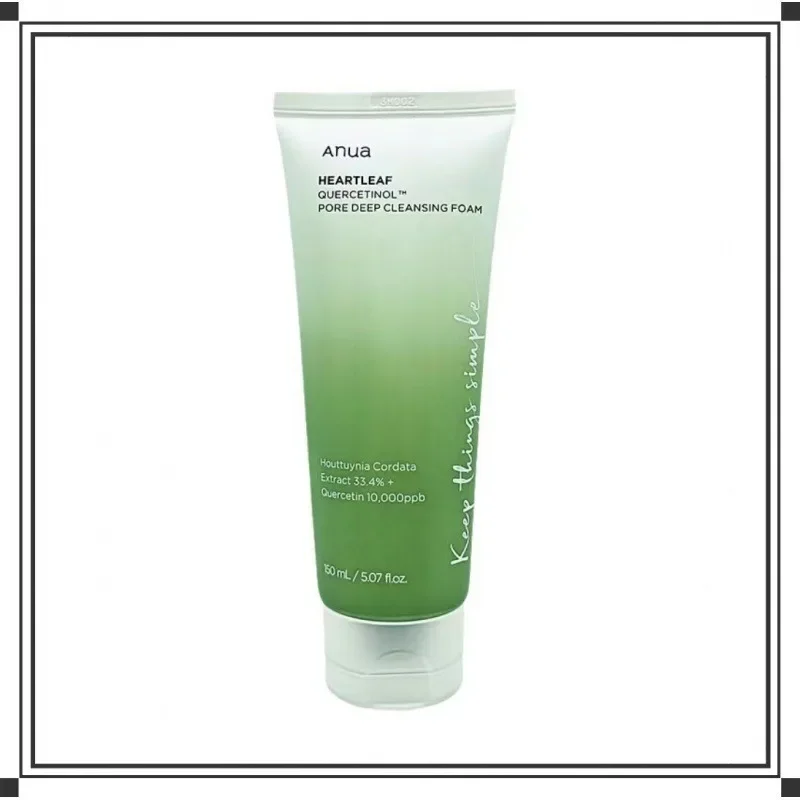 ANUA Heartleaf Quercetin Pore Deep Cleansing Foam Cleanser Facial Cleanser 150ml