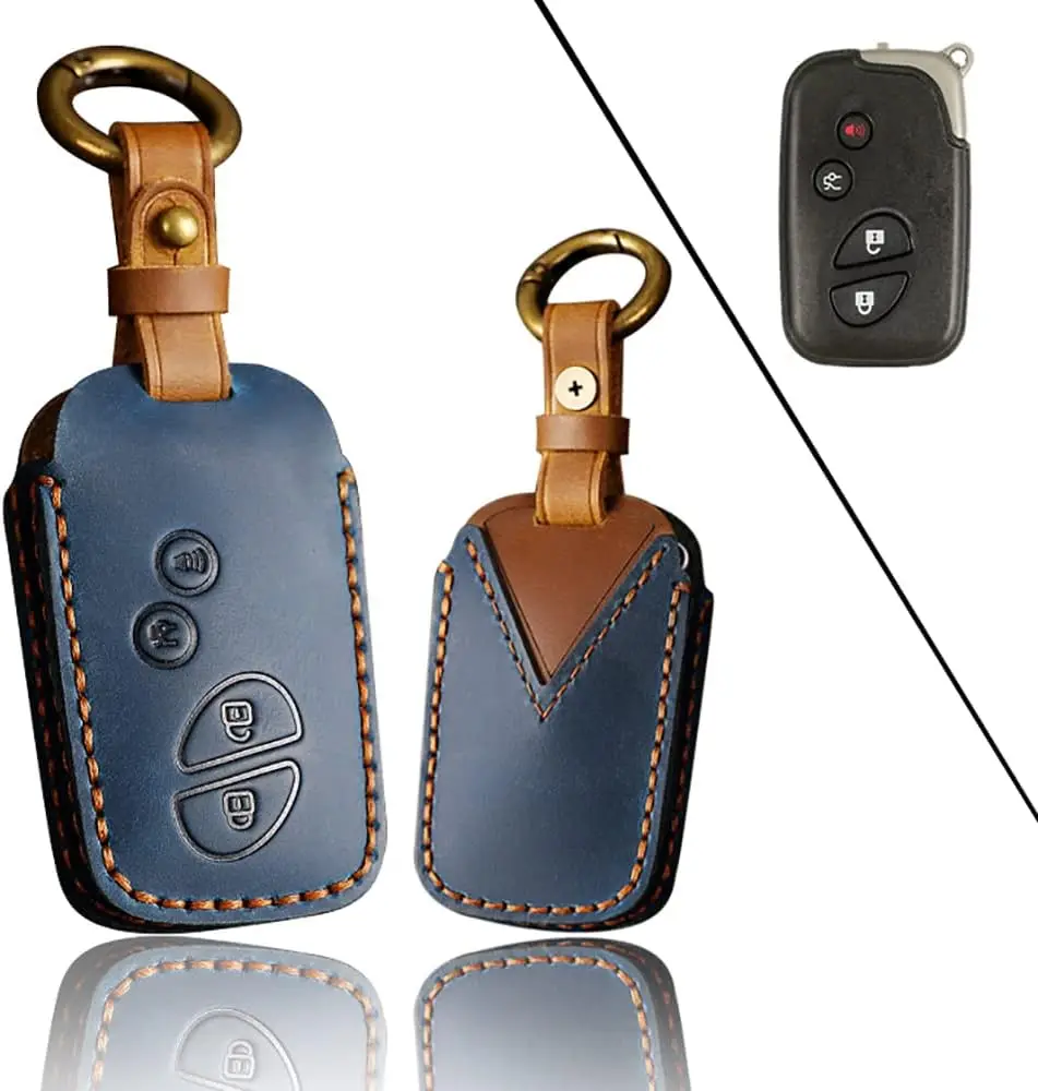 

WH Car Key Cover Leather Key Holder For Lexus GS300 RX350 IS350 GS450h LX570
