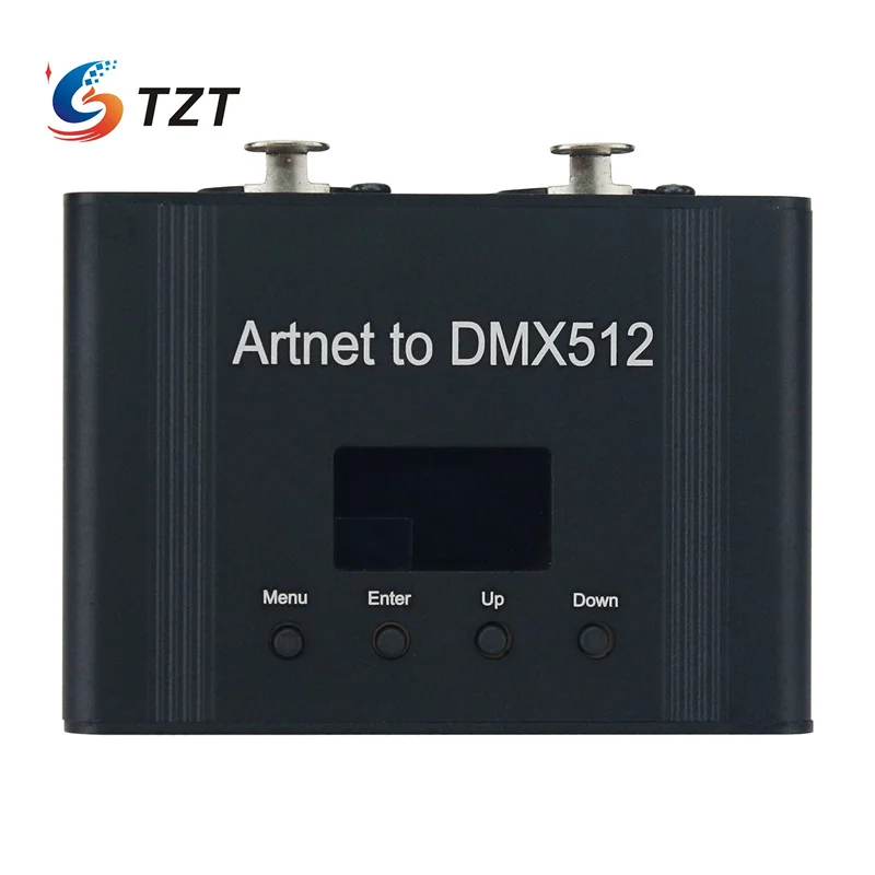 Kontroler TZT ARTNET na DMX512 2-portowy adapter Mini Ethernet na DMX 1024-kanałowy konwerter Ethernet 5V DC500mA