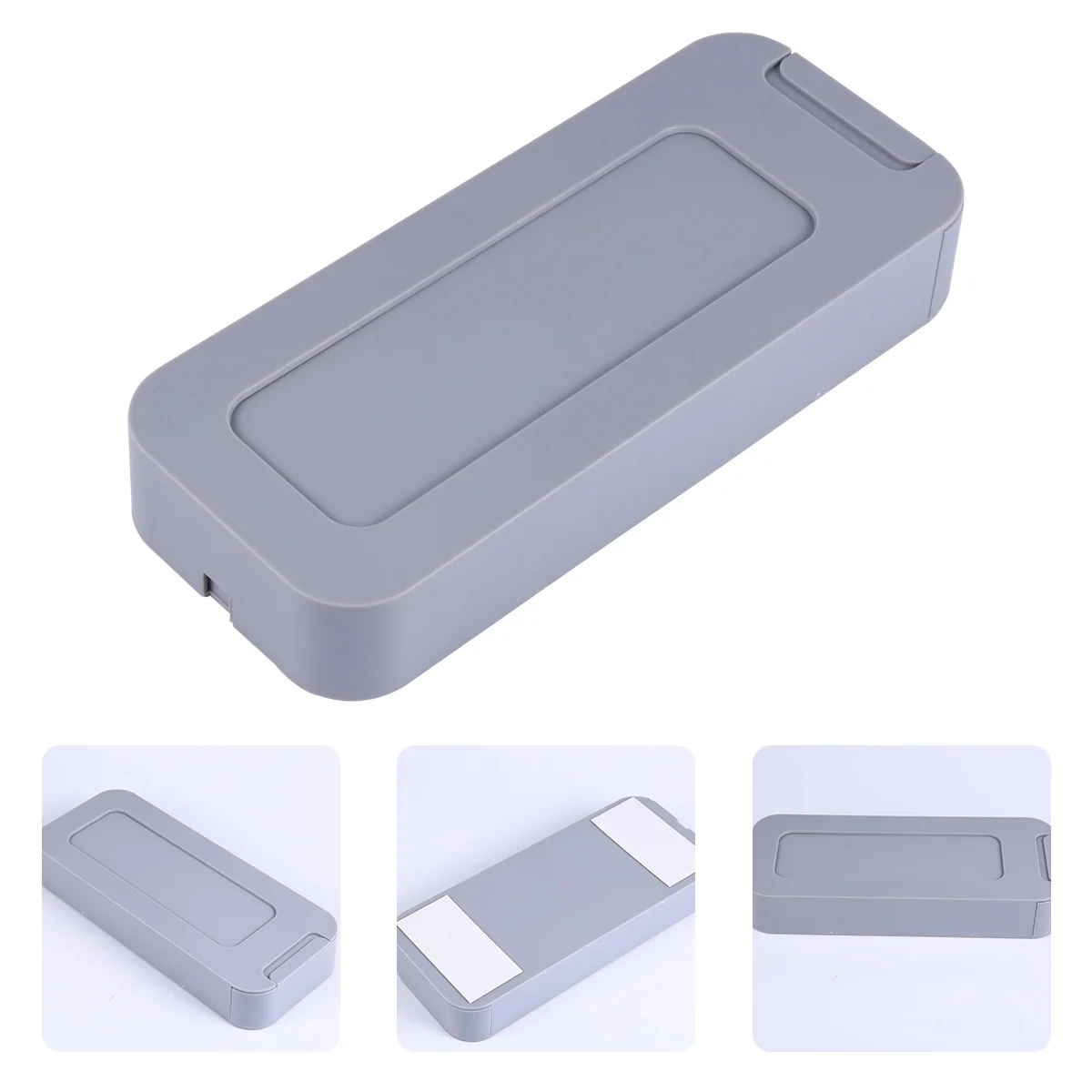 

1Pcs Storage Box Plastic ABS Drawer Style Organizer for Pens Glue Under Table Desk Home Office Grey