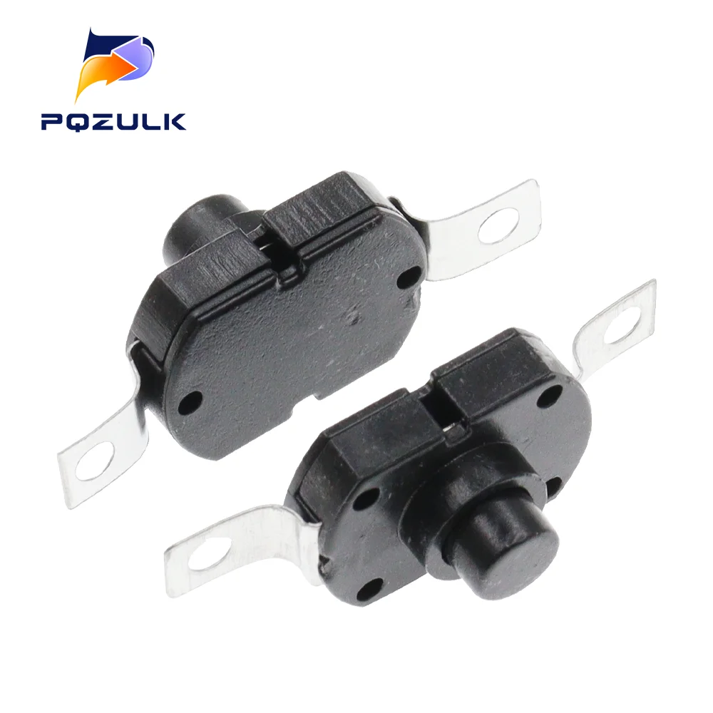 10PCS 17x12x9.5 Push button switch 1712KD Strong light flashlight switch elliptic 17*12*9.5MM Latching switch 30V 1A