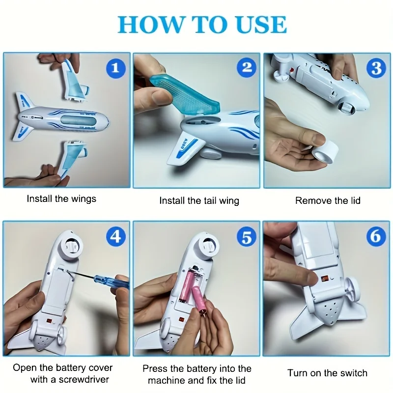 Kidsthrill Airplane ToyFlashing Lights & Sounds Planes ModelAircraft Suitable for Collection andChristmas Birthday Gifts