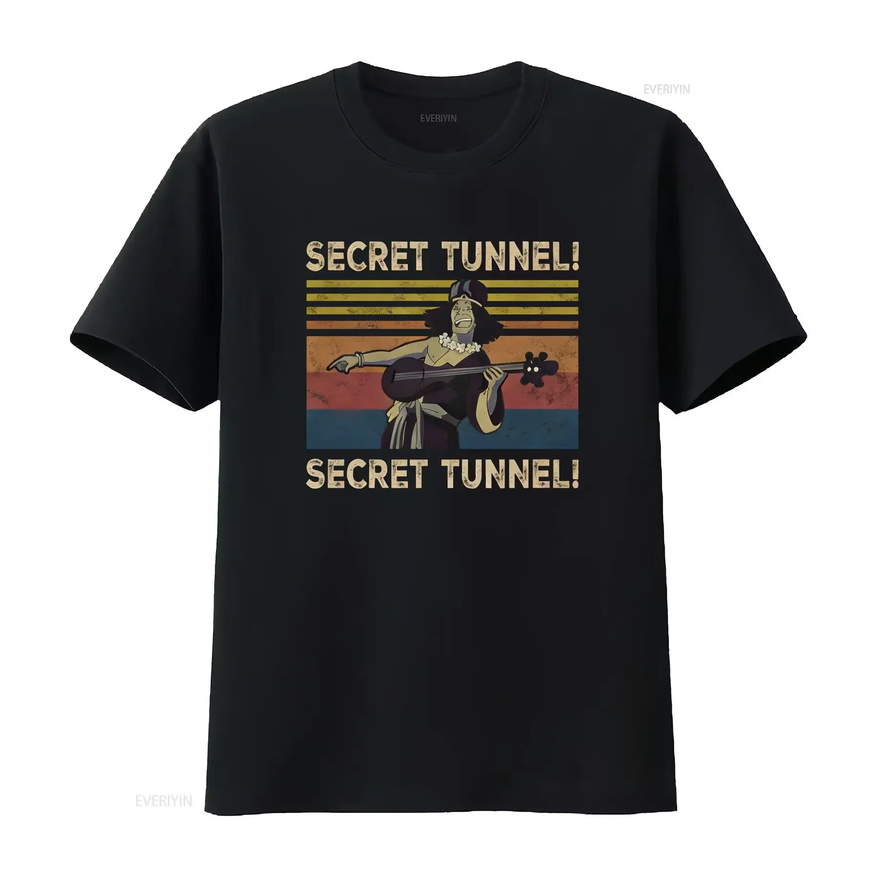 Secret Tunnel Last Airbender Vintage Retro Movie T Shirt vintage Washed streetwear fashion Stylish Comfortable Breathable Soft