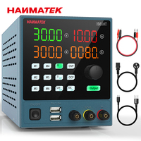 HANMATEK DC Power Supply Programmable 30V 10A Dual Band Storage Parameter Multifunction Display Bench Supply,With ON/OFF Button