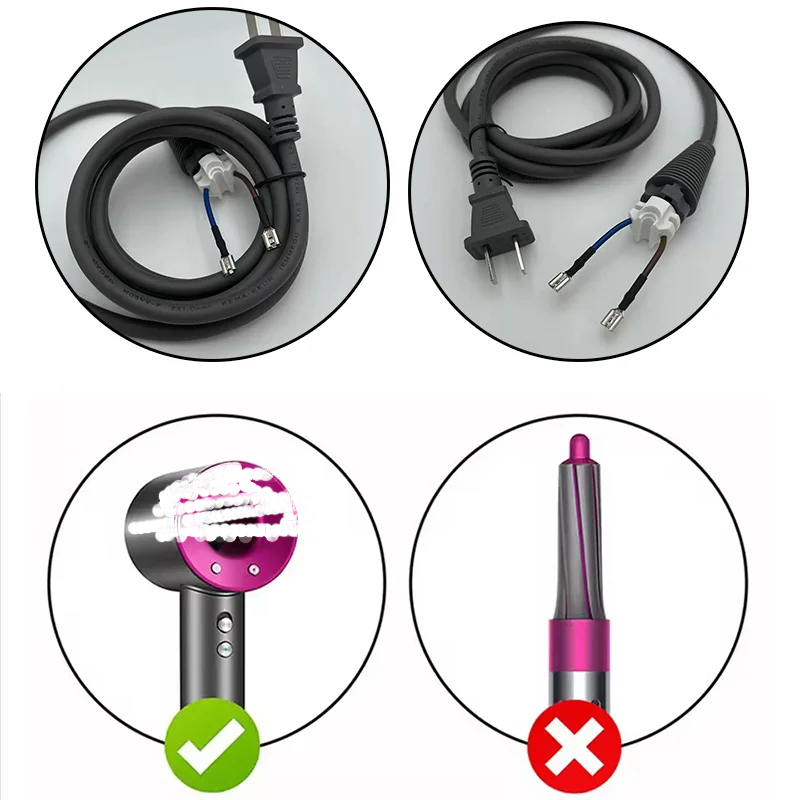 Compatible Power Cord for Dyson Hair Dryers