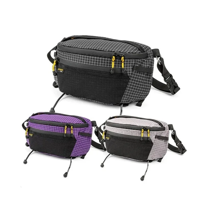 Outdoor Multi Functional Chest Package, Travel Hiking Sports Hanging Expansion Bag for Backpack, Waterproof Cycling Bag