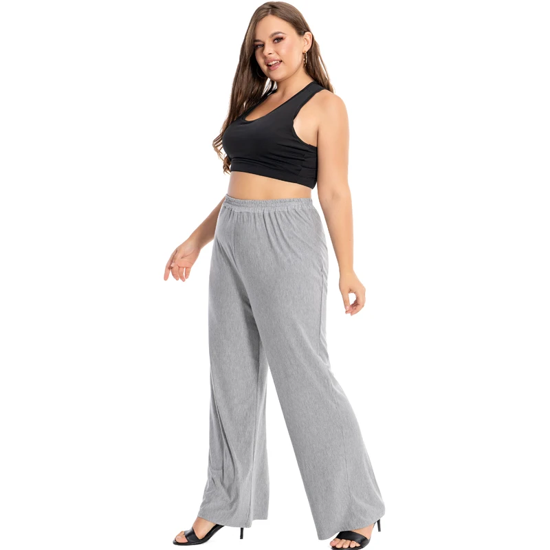 Plus Size damskie spodnie codzienne modalne bawełniane wygodne Homewear luźna szeroka nogawka bielizna nocna piżamy spodnie w kratę 5XL 4XL XXXL