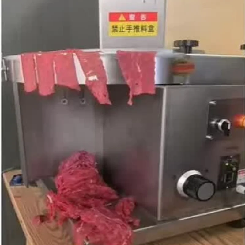 New Industrial Precision Stainless Steel Home Commercial Use Automatic Meat Slicer Meat Slicing Cutting Machine