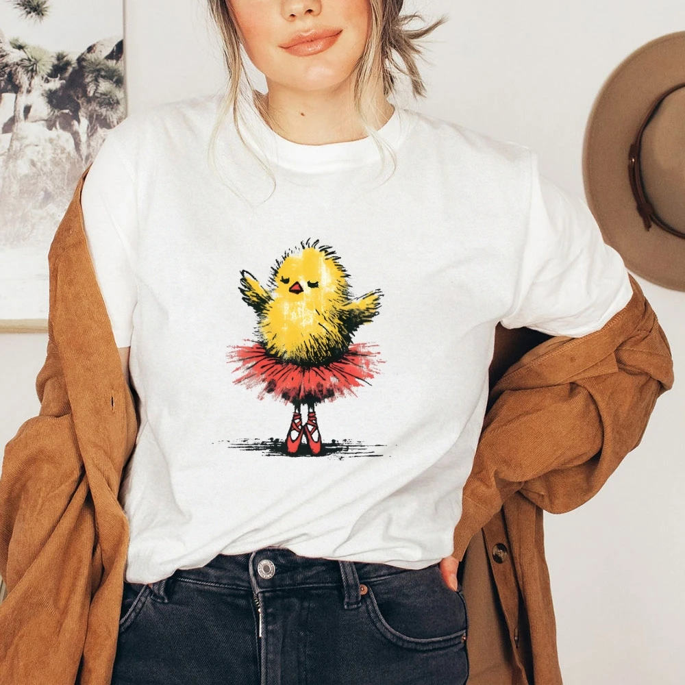 Y2K Kleding Vintage Grafische Print Katoenen T-shirt Tops Vrouw Verontruste Oversized Gym Kip Tee Ruwe Zoom Casual Streetwear Stijl