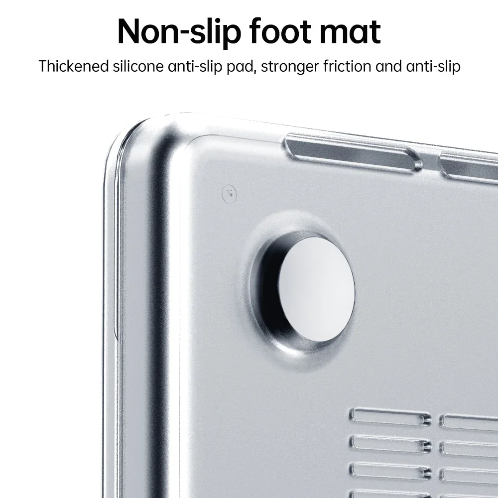 حافظة كمبيوتر محمول بلاستيكية غير لامعة مع غطاء مسند ، ماك بوك برو 16 ، 14 اير ، 15 ، 13 بوصة ، م 3 ، م 2 ، م 1