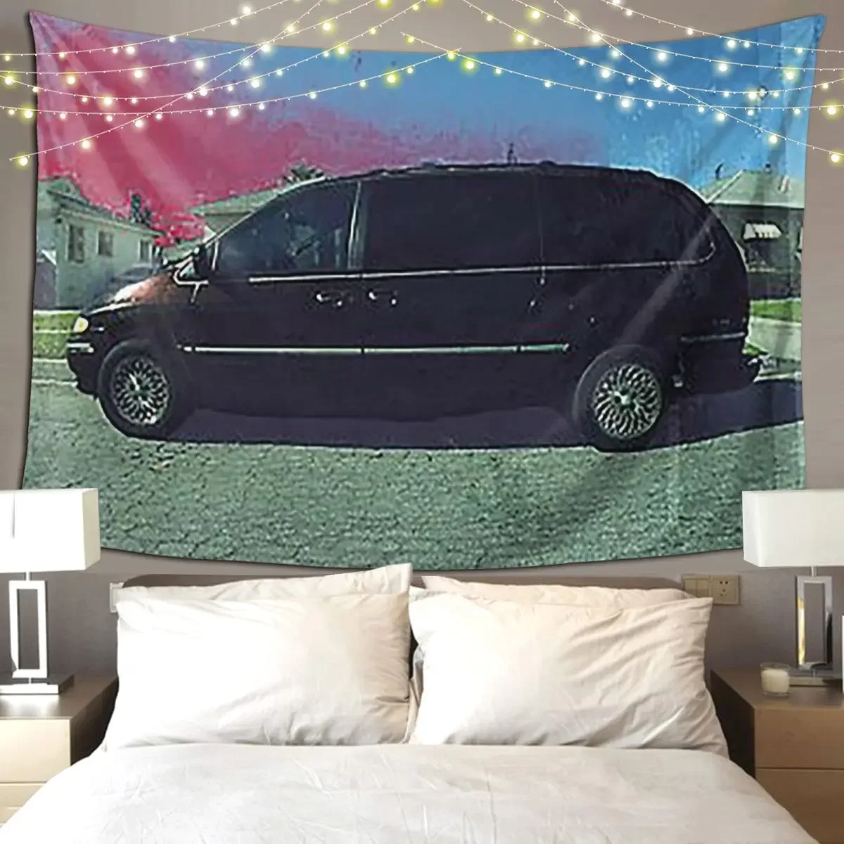 Kendrick Lamar Van Tapestry Art Wall Hanging Aesthetic Home Decoration Tapestries for Living Room Bedroom Dorm Room