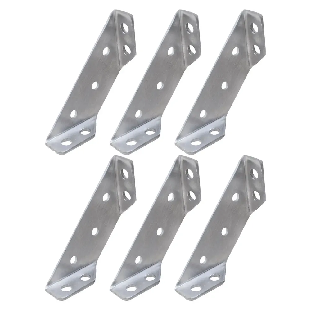 

6Pcs Furniture Corner Brace Heavy Duty Stainless Steel Angle Connector for Wood Shelf Support Bracket Furniture Corner Braces