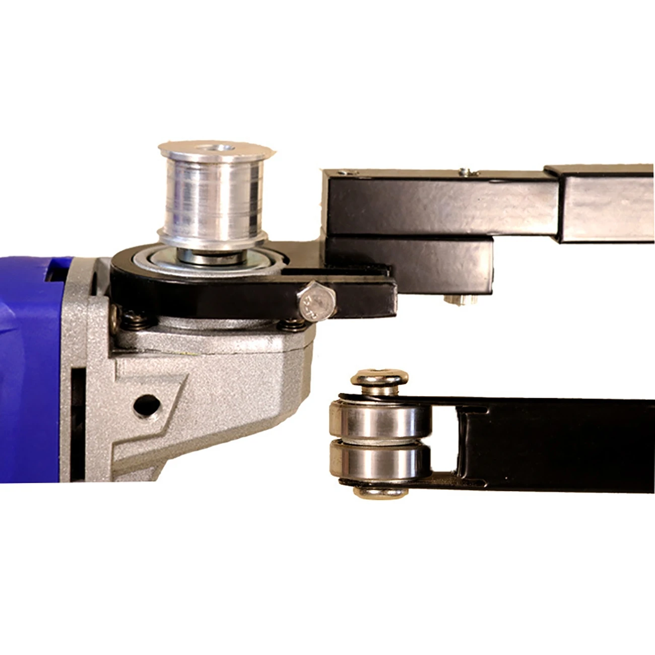 Imagem -03 - Mini Lixadeira Faça Você Mesmo Lixadeira Correia Adaptador Rebarbadora Máquina de Moagem Bandfile Cabeça para 100 mm Elétrica Angle Grinder