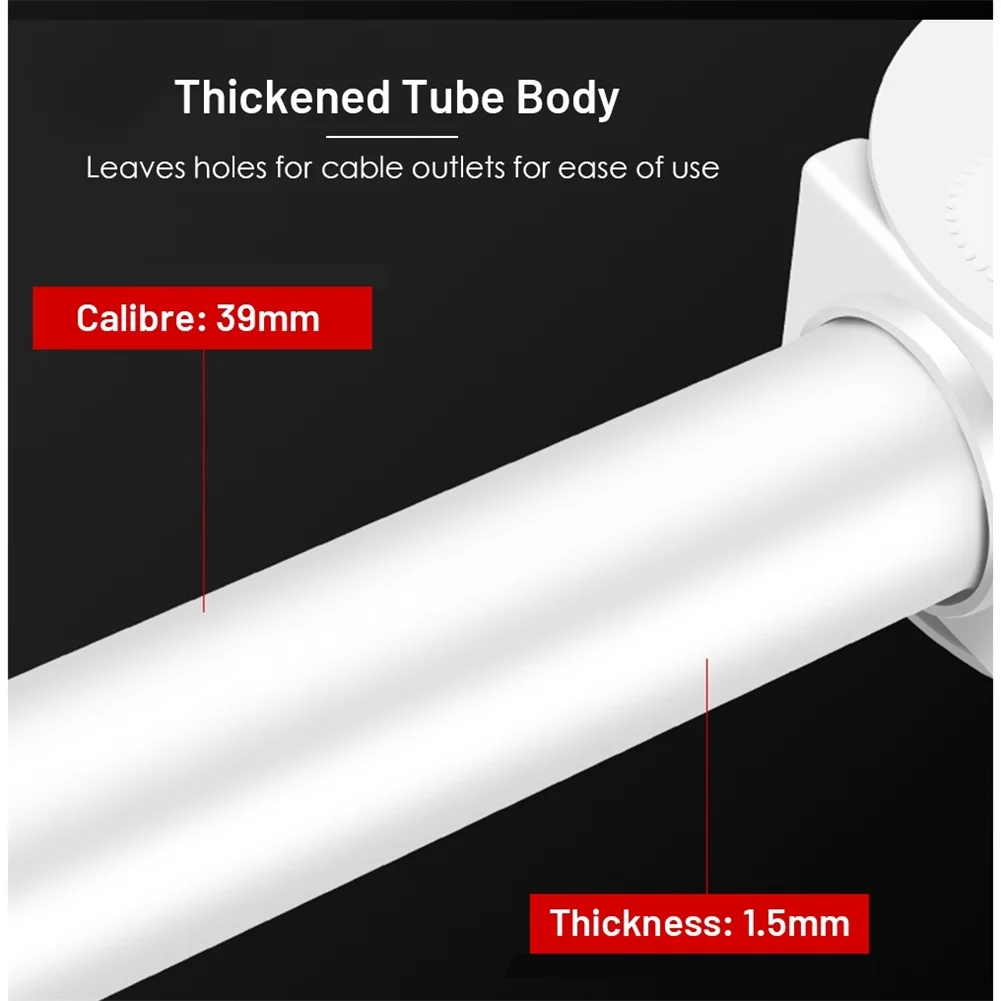 U Shape Bracket for Outdoor Security Cameras with 360 Degree Swivel and Spray Paint Finished Alloy Construction