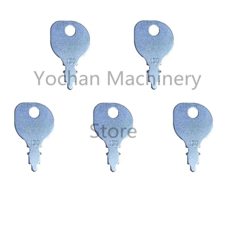 5 PCS 430 Ignition Key For Indak Snowblower Lawn Mower Tractor Tiller Zero-Turn