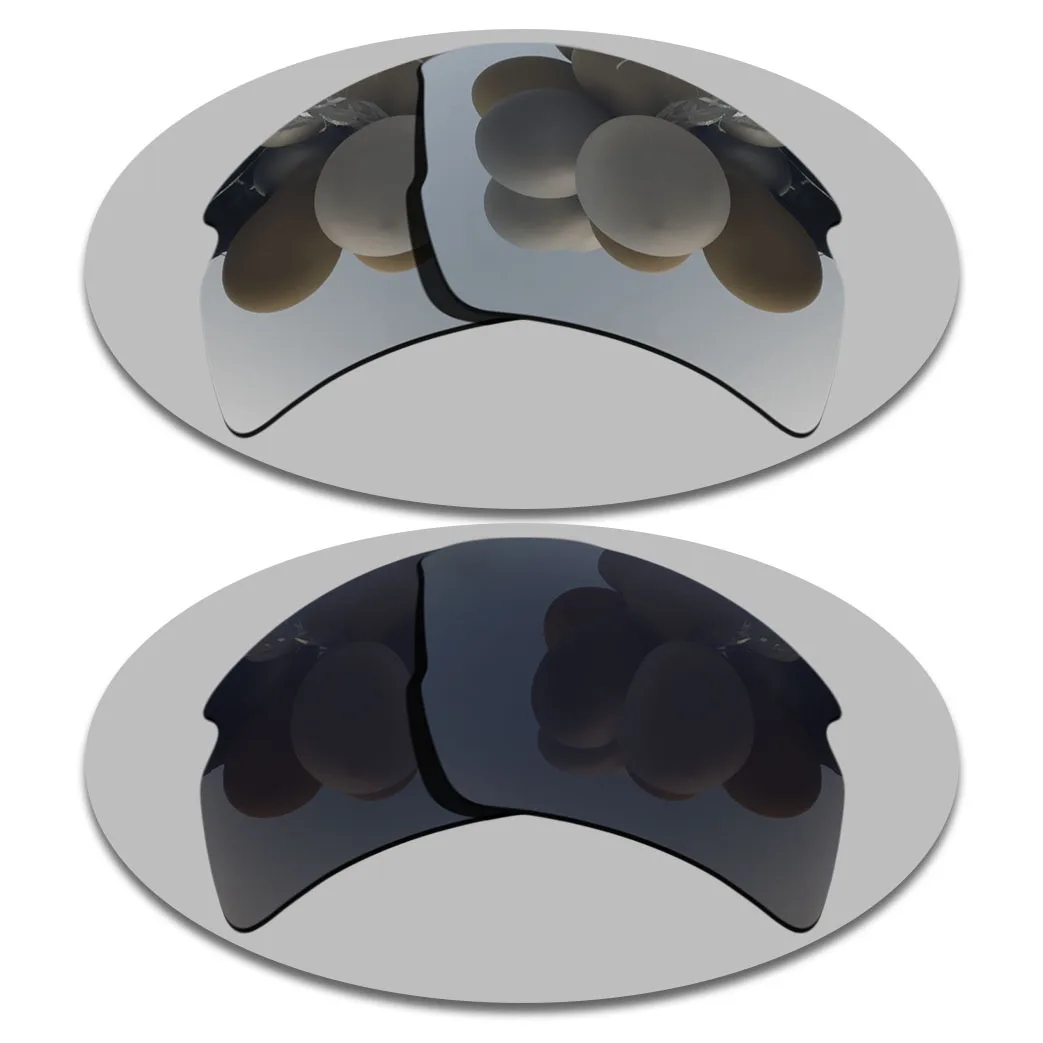 

Silver&Grey Black Lenses Replacement For-Oakley Flak 2.0 XL Polarized Sunglasses