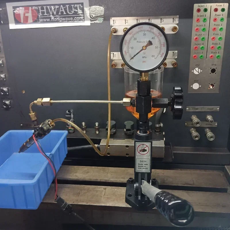 Diesel Electromagnetic CR-C Common Rail Injector Tester  And S60H Nozzle Validator Test Tools Kit for DENSO DELPHI CAT CUM