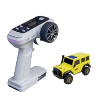 LDARC X43 1/43 Mini RC Electric Remote Control Model Car Desktop Crawler RTR 4WD Code Rolling Code Adult & Children's Toys