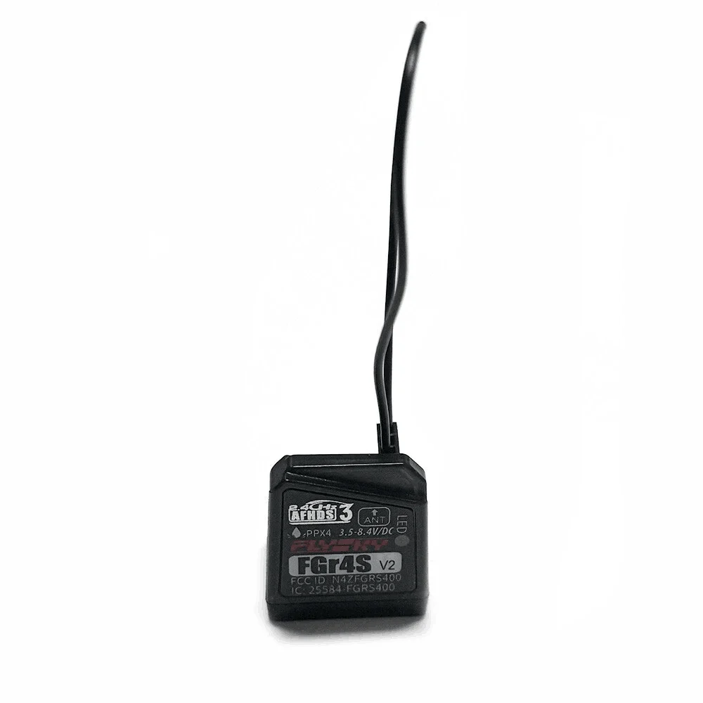 4CH 2.4G Flysky FGR4S V2 PPM/IBUS レシーバー NB4 トランスミッター RC カー トラック ボート用