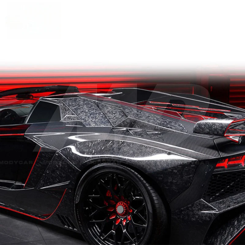 Forged Carbon Fiber Rear Intake Panels for  Lambo Aventador Lp700-4 Roadster 2011-2015