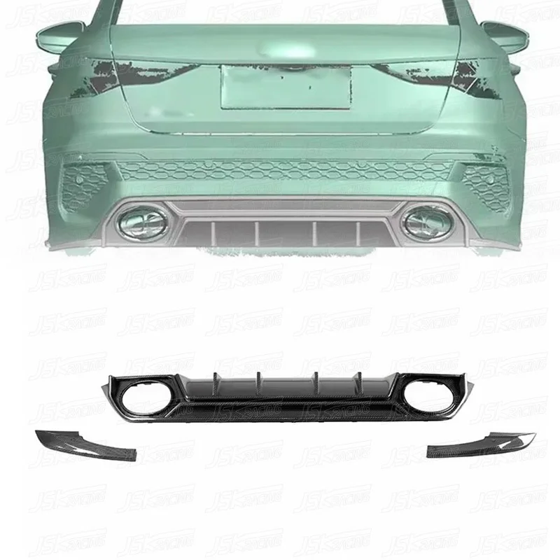 

Dry Carbon Fiber Rear For 2022-2023 Audi RS3 Car Bumpers Diffuser Modified Upgraded PT Style