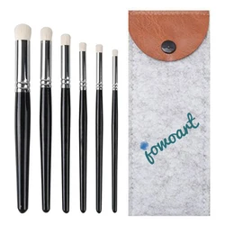 6Pcs Set Dry Brush Set Short Round Wool Hair Oil Painting Watercolor Painting Mold Handmade Ceramic Model Real Techniques Brush