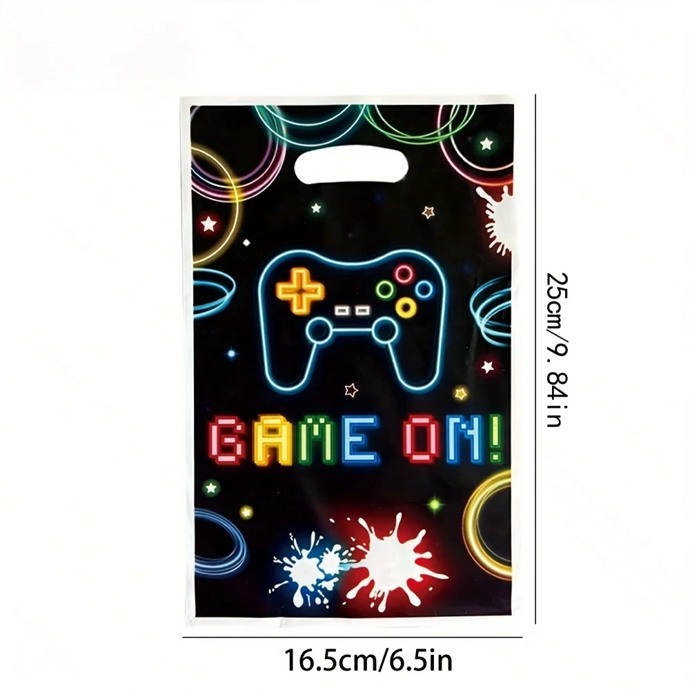 Fluorescent line game machine PE gift bag stylish handbag party party gift bag