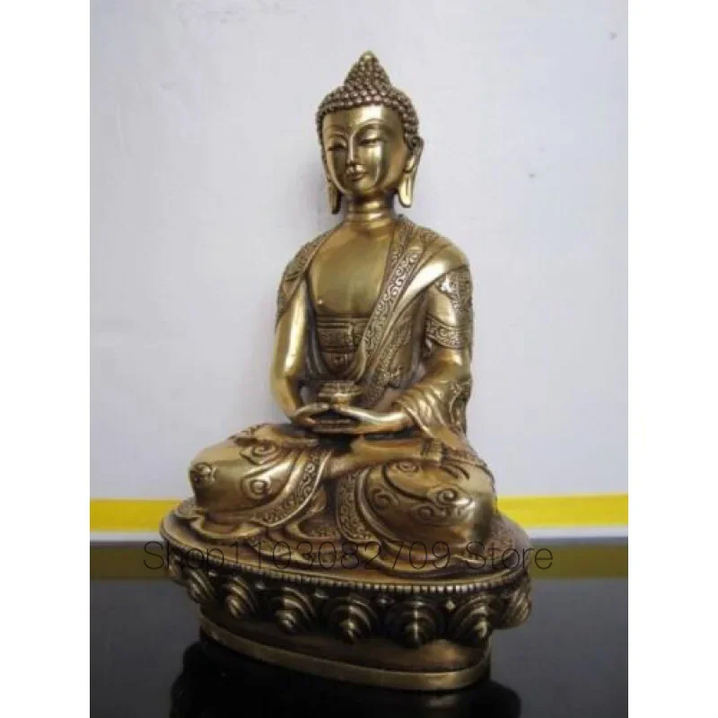 

Antique Buddhis Amitabha bronze buddha dragon statue Wish U Wealth