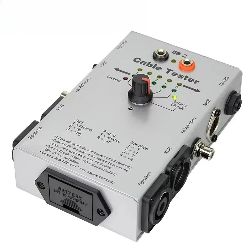 for Alctron DB-2 Multi audio cable tester Audio cable measuring line test cable tester instrument sound engineering assistant