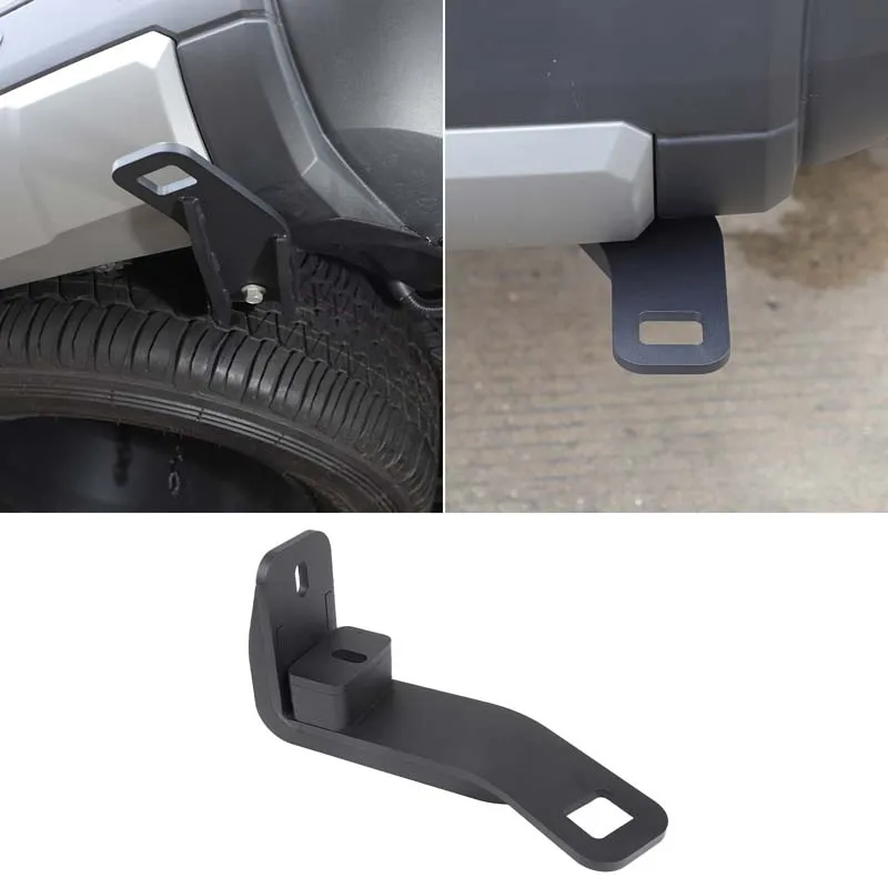 

1Pcs Carbon Steel Black For Toyota Land Cruiser Prado 250 LC250 2024+ Car Rear Bumper Right Bottom Trailer Ring Auto Accessories