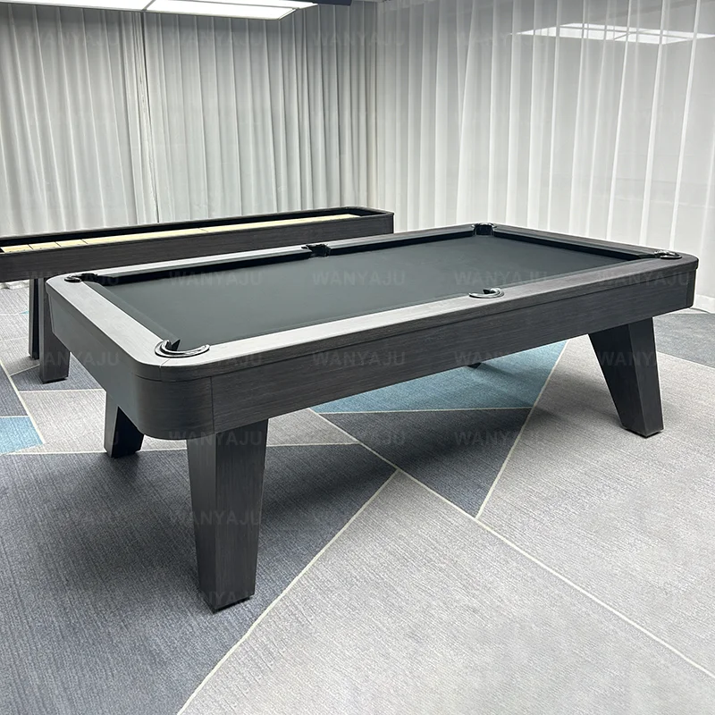 2026 Chinese Manufacturer Factory Direct Sell Black Classic 9FT 10FT 12FT 14FT Solid Oak Wooden Shuffleboard Game Table for Sale