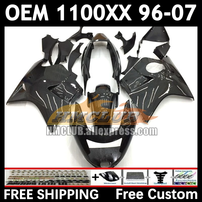 Blackbird For HONDA carbon black CBR1100 XX CBR1100XX 85No.1 CBR 1100XX 1996 1997 1998 1999 2000 01 02 03 04 05 06 07 Fairings