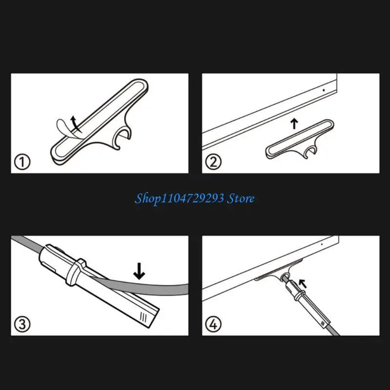 Mouse Cable Clamp Mouse Bungee Cable Holder Clip Data Line Cord Fixer