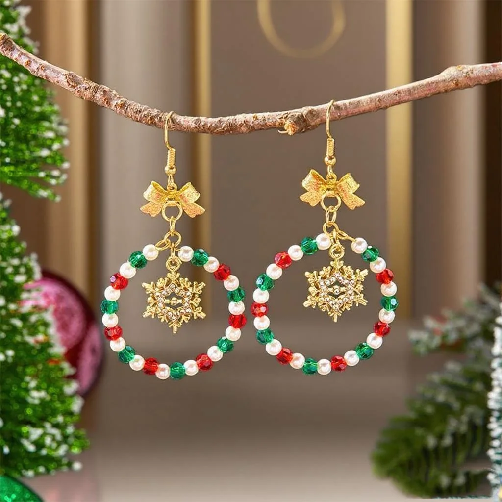 Нежные-рождественские-серьги-капли-со-снежинками-и-бантом-из-бисера-для-женщин-рождественский-колокольчик-модный-фестиваль-подарок-на-вечеринку-для-девочек-креативные-ювелирные-изделия