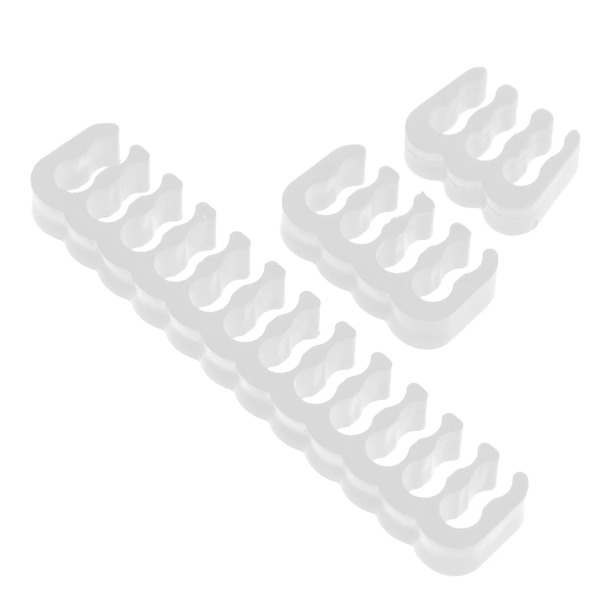 

24pcs Power Cord Clamp Clip Wire Clips Supply Metallic Line Organizer For Sleeve Cables Sturdy Rounded Edges Gpu 6Pin