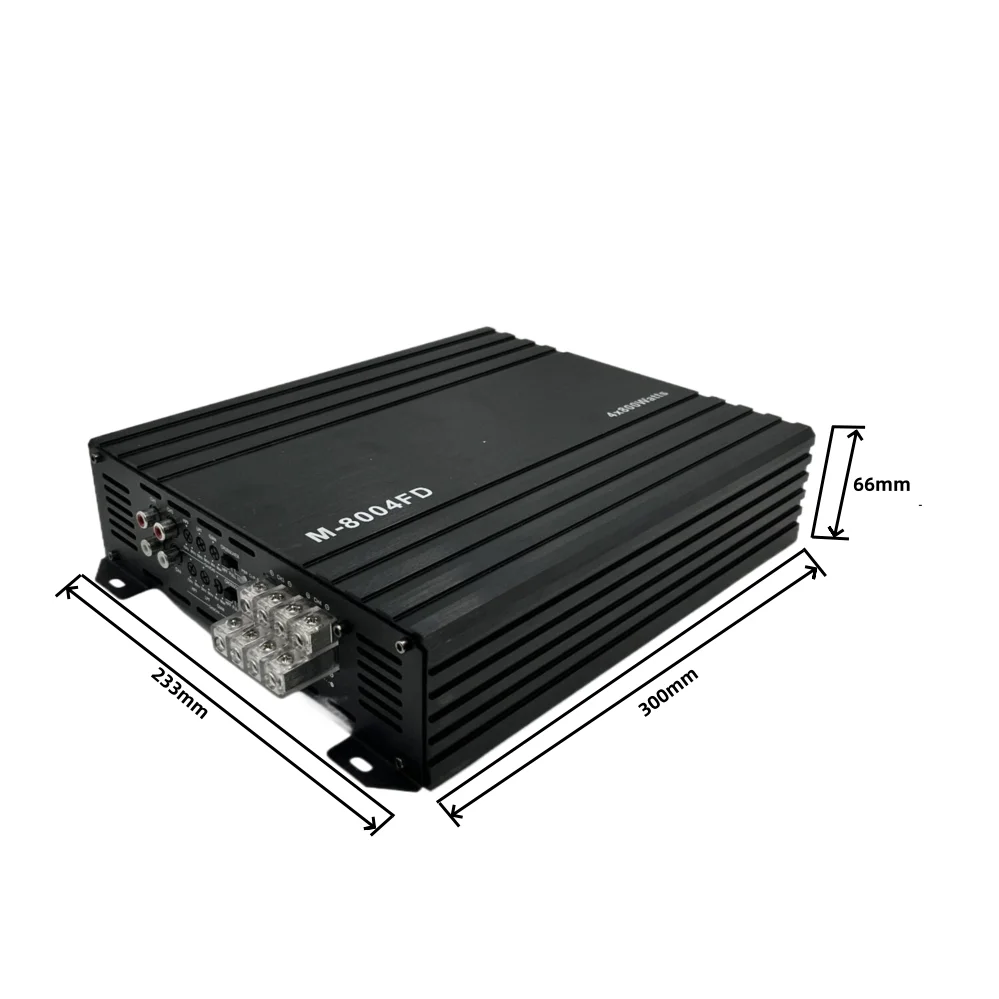 New Car Power Amplifier 800x4ch Class D Full Frequency Amplificador Universal Car Stereo Equalizers 20 - 20000 Hz