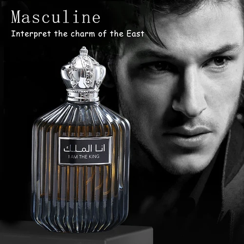 Imagen 2 del producto Louis Luxury-Perfume Original de 100ml para hombre, nueva fragancia ligera de incienso Woody, fragancia duradera de madera Bleu Oud, Spray corporal