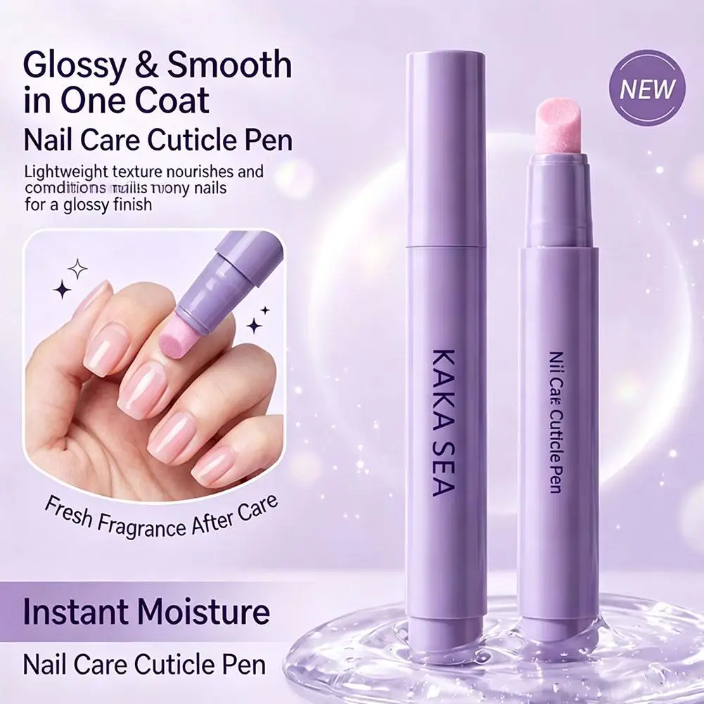 3-in-1 Nail Cuticle Care Pen Nutritional Oil with Dead Skin Pusher Moisturizing Repair For Dry Nails