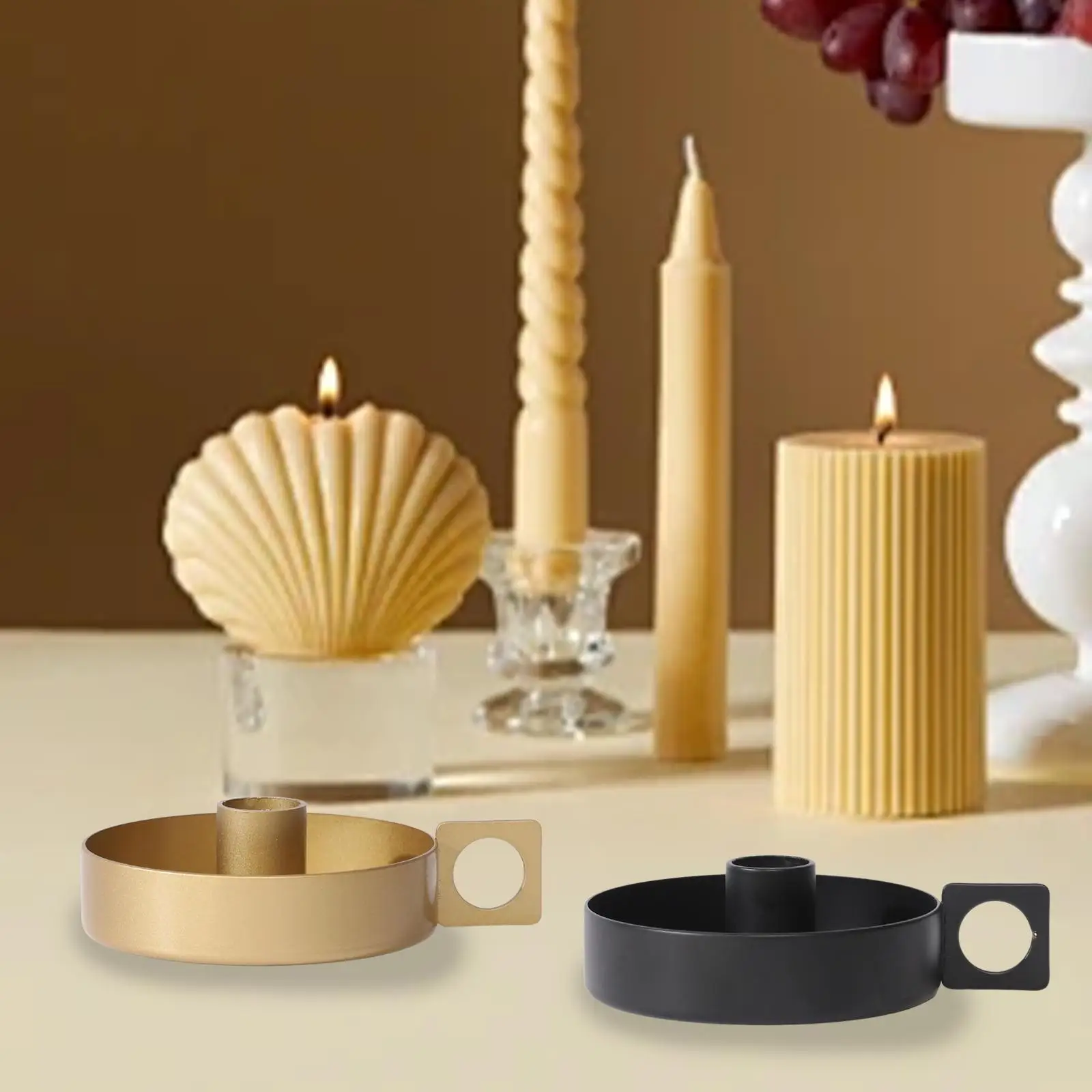 Castiçal cônico castiçal de ferro decoração de mesa de centro decoração de casamento para