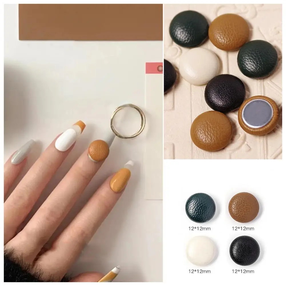 Nail Charms Exquisite Shape Rust-proof Decorative Vintage Autumn Winter Manicure Buttons Nail Art Buttons for Nail Salon