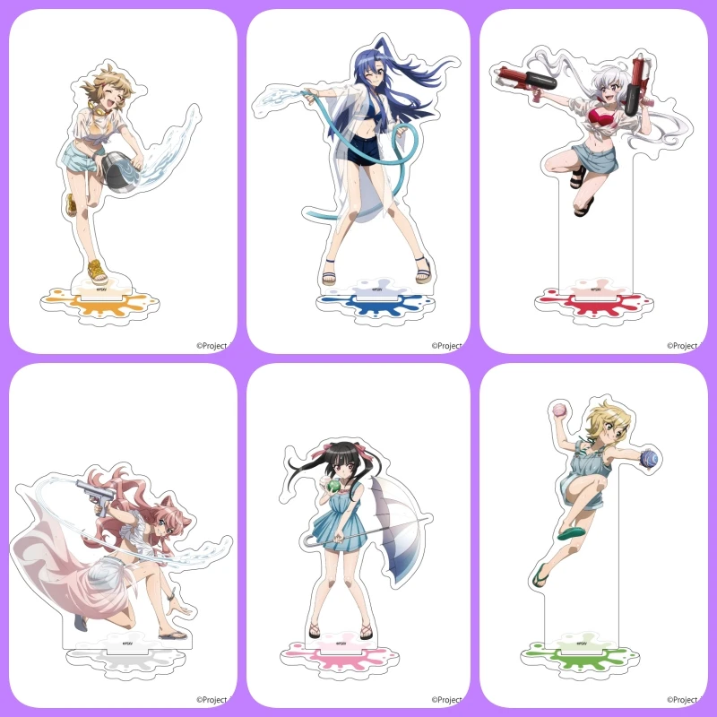 

Tsubasa Kazanari Chris Yukine Acrylic figure Stand Model Plate Cosplay Prop Decor Anime Symphogear peripheral Cute Gifts