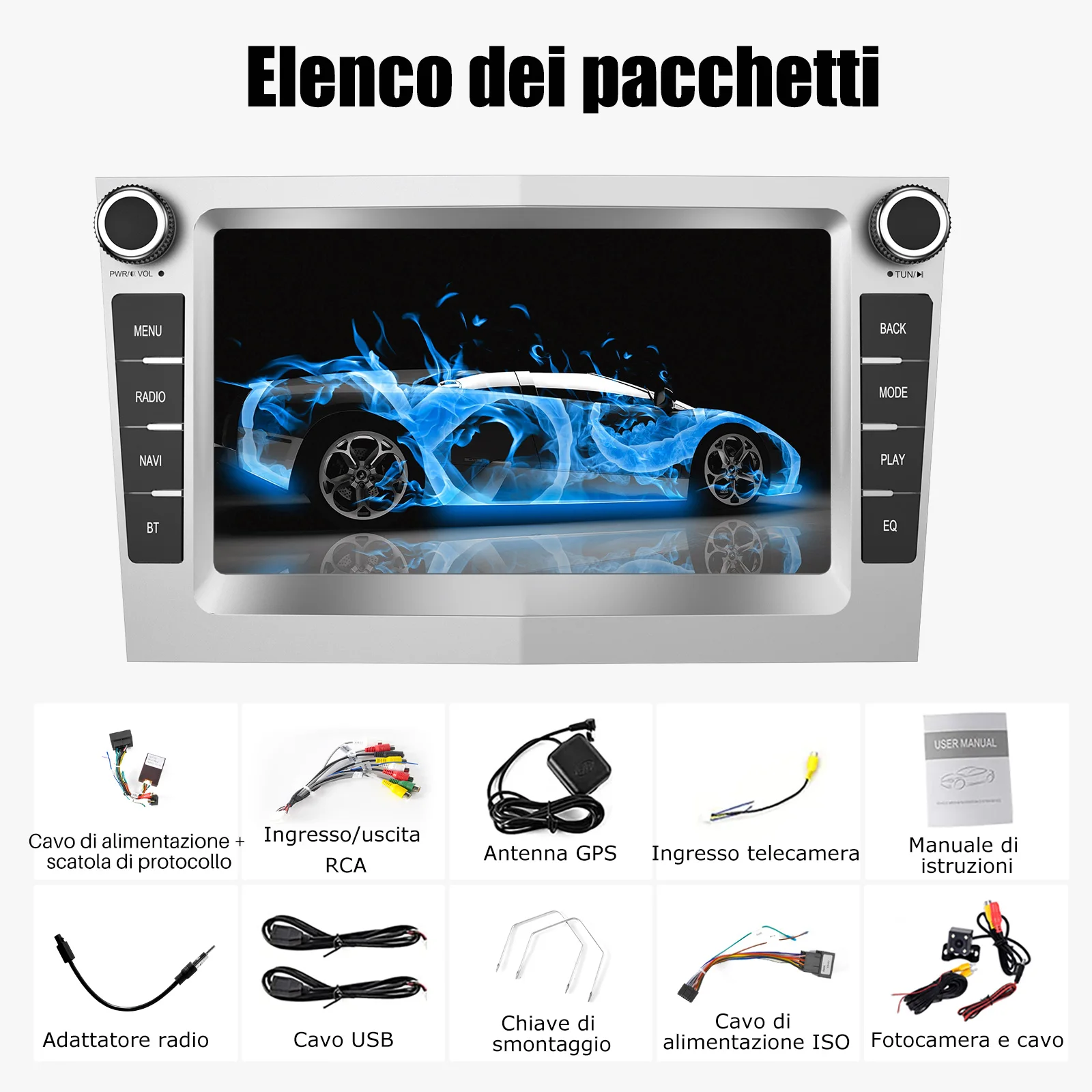 ESSGOO 2 Din 7 inch Android 15 Autoradio CarPlay Voor Opel Astra H G J Zafira B Corsa C D Antara Vectra Vivaro GPS Autoradio ﻿